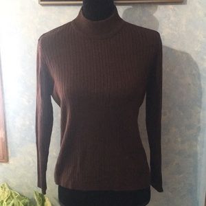 Brown Turtleneck Sweater